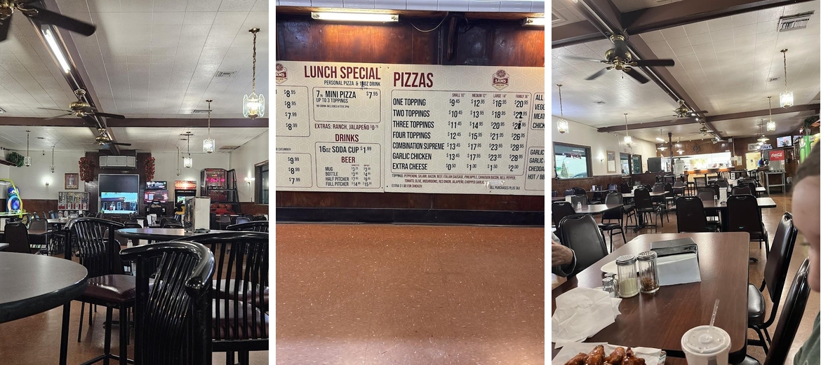 Sam's Pizza Menu